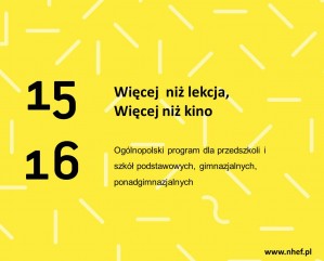 Programy dla szkół w ramach NHEF 2015/2016